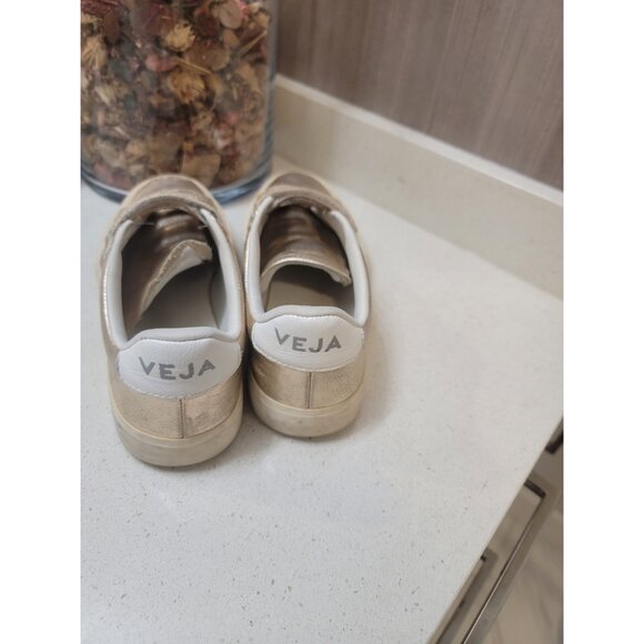 Veja Recife Metallic Grip Trio Court Sneakers Sz 8.5 US / 39 EU - Picture 3 of 10